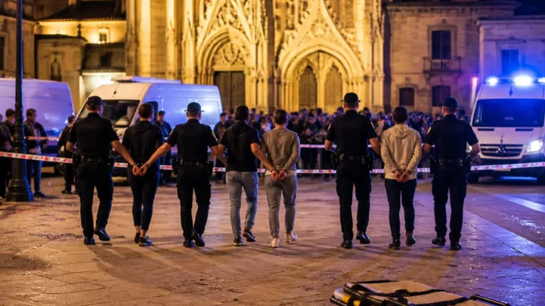 Oviedo: cinco detenidos por la agresión a dos activistas en la plaza de la Catedral