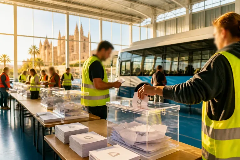 Palma: la plantilla de la EMT aprueba el preacuerdo del convenio 2026-2028