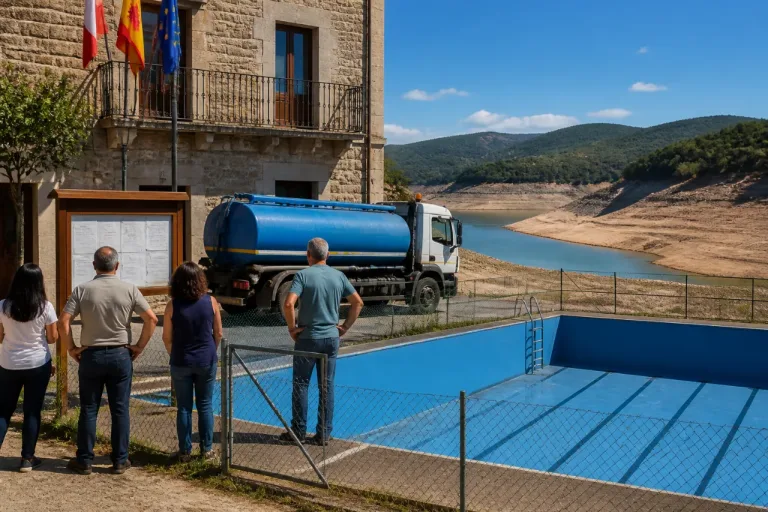 Páramo del Sil limita el uso del agua potable por la grave sequía y advierte de posibles cortes