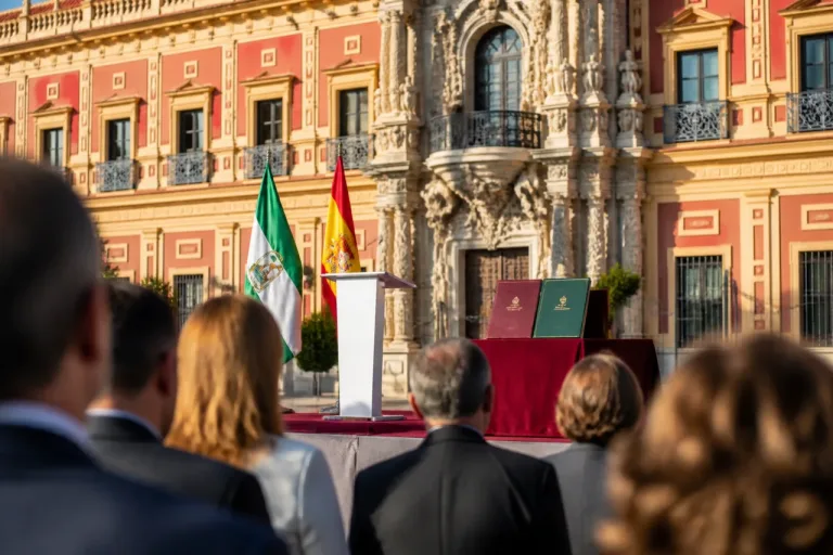 Juanma Moreno inicia su tercer mandato en Andalucía con la 'vía andaluza' y un pacto que suma 68 escaños