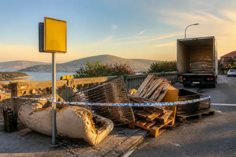 Pontevedra abre expediente por un vertido de muebles en Monte Porreiro
