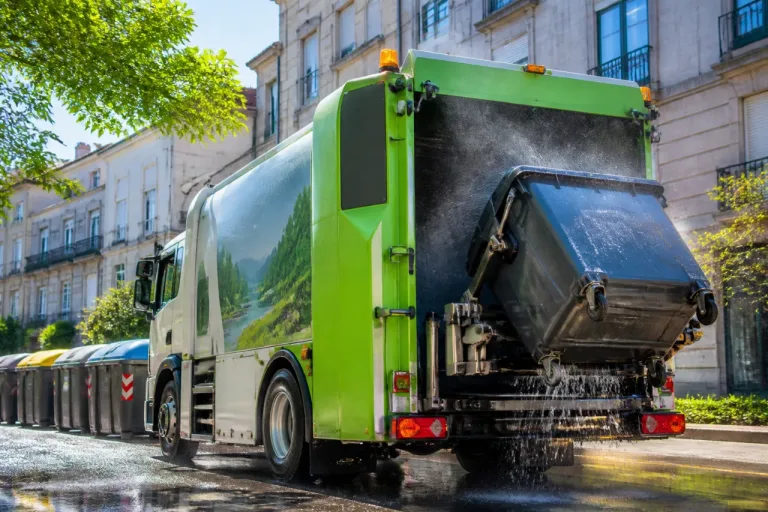 Pontevedra activa un camión lavacontenedores nocturno para reforzar la higiene urbana