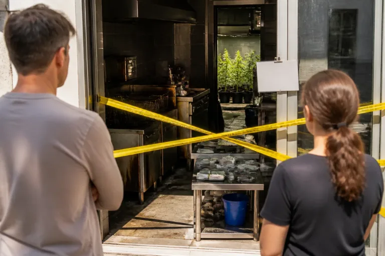Precintan en Granada un local de comida rápida por hallazgos de droga, plagas y aceite en mal estado