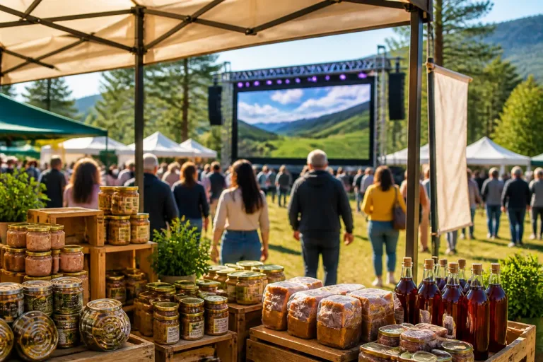 Productores de Ávila Auténtica llenan el stand provincial en Músicos en la Naturaleza