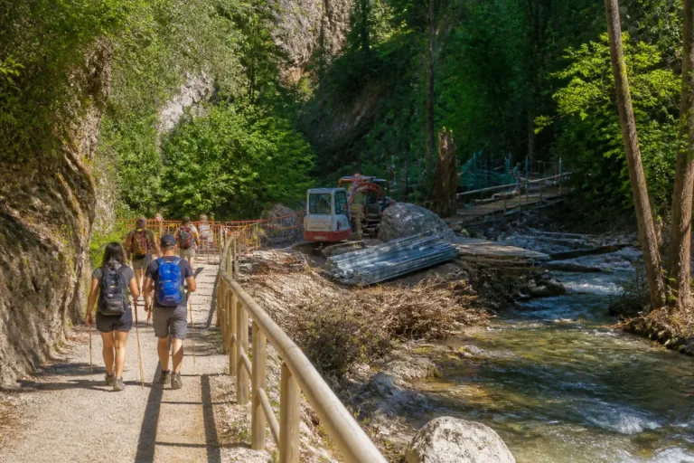 Reabre el sendero de la pista forestal del río Borosa, aunque persiste el cierre en la Cerrada de Elías