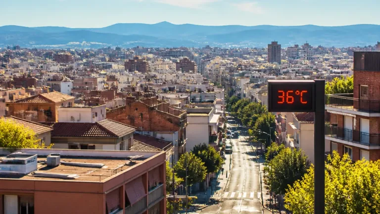 Sabadell: cielo estable y temperaturas próximas a 36 °C sin aviso amarillo