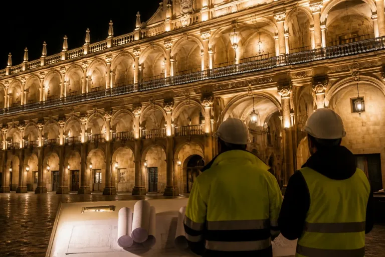 Salamanca aprueba el plan de iluminación para realzar el palacio del conde de Francos