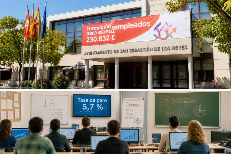 San Sebastián de los Reyes pide 230.832 € para formar a desempleados en idiomas, IA y finanzas