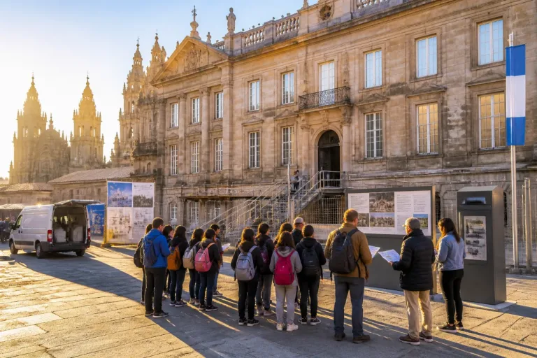 Santiago de Compostela abrirá el Pazo de Raxoi al público con visitas guiadas desde otoño