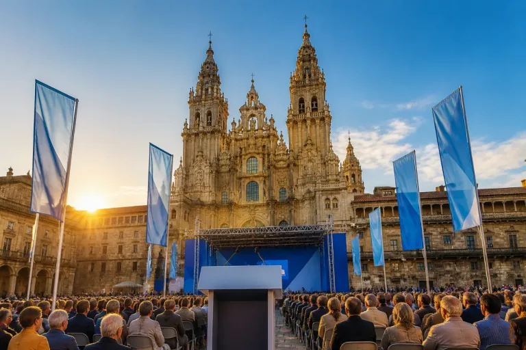 Santiago de Compostela acoge la presentación de Cristina Ayala como candidata del PP a la alcaldía de Burgos