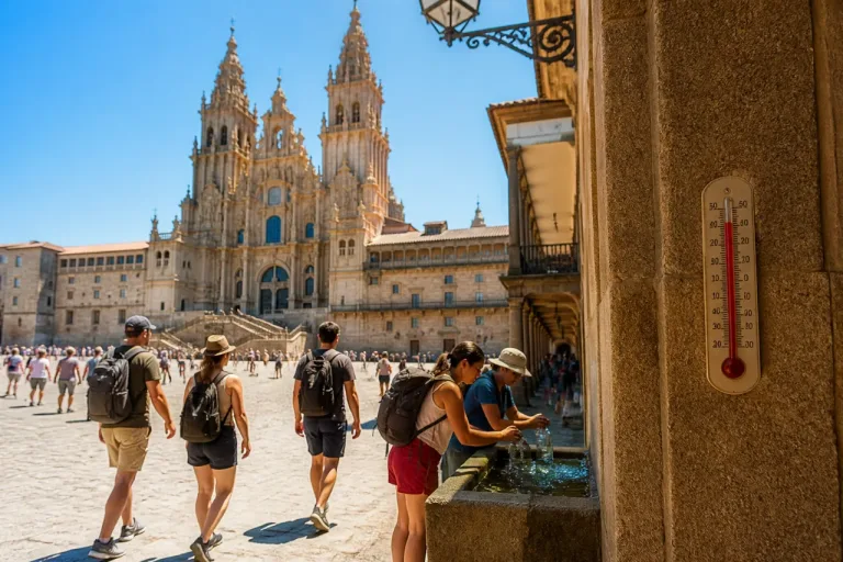 Santiago de Compostela afronta un pico de calor: hasta 38 ºC el fin de semana