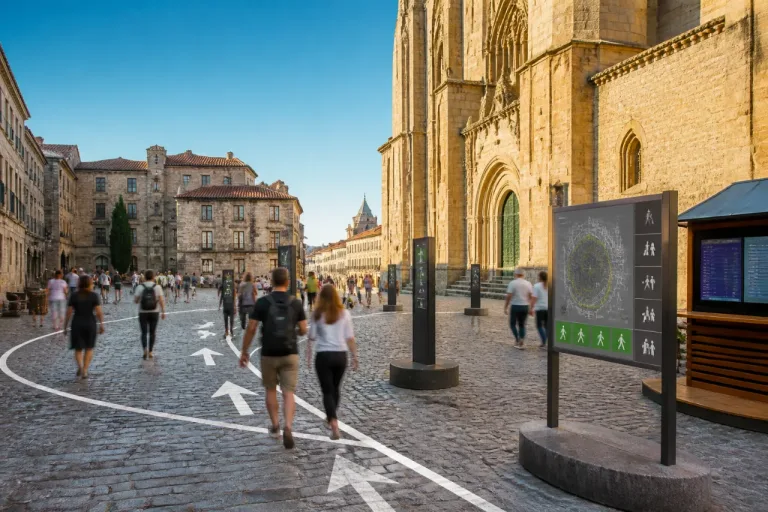 Santiago de Compostela reorganiza la visita al casco histórico a partir del 'anillo' de plazas