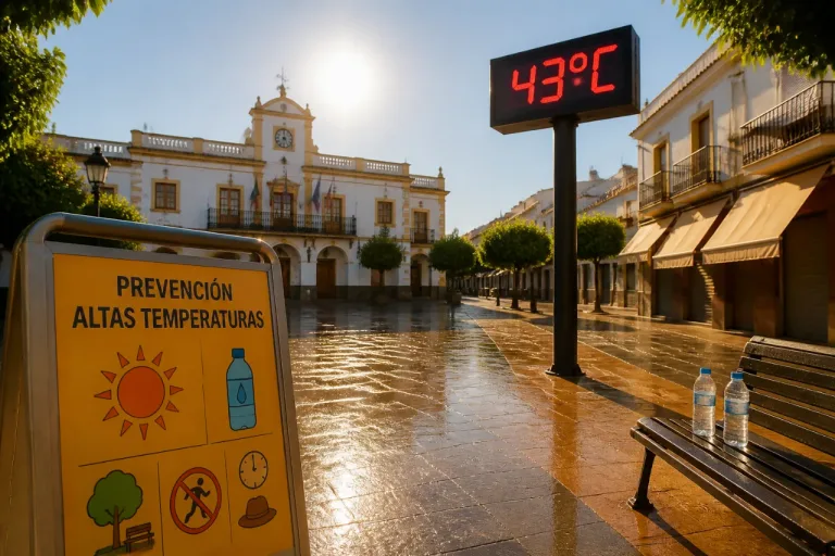 Sevilla sufre un lunes de calor extremo: Lora del Río y Peñaflor alcanzarán 43 ºC
