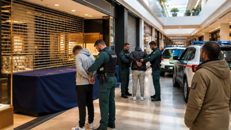 Siete detenidos en Torrejón de Ardoz tras frustrarse un atraco en una joyería