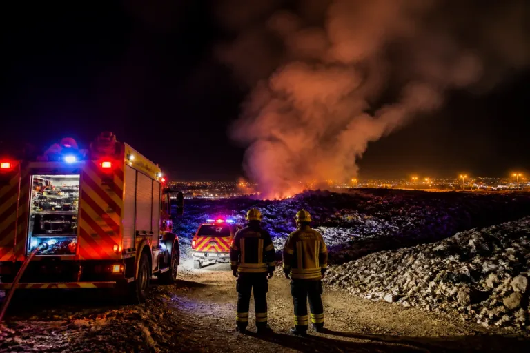 Columna de humo por un incendio en el vertedero de Valladolid moviliza a emergencias