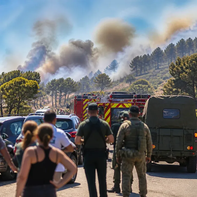 Viento aviva el incendio de Orés: desalojados más de 500 vecinos y activa la UME