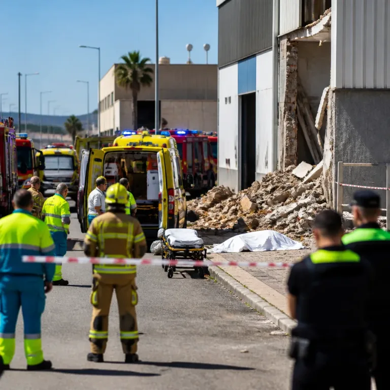 Trabajador fallece tras derrumbarse un muro sobre la acera en Paterna; la Policía investiga