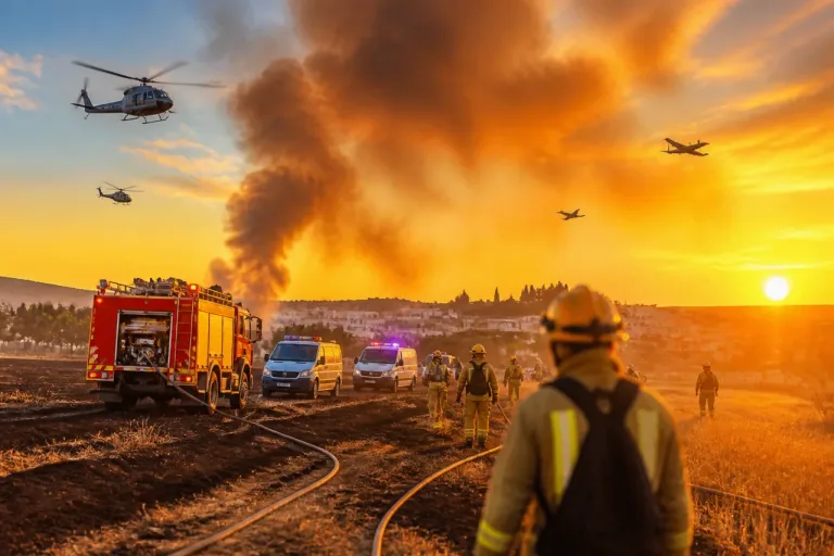 Controlado un incendio en cultivos abandonados de Peñíscola tras movilizar múltiples medios aéreos y terrestres