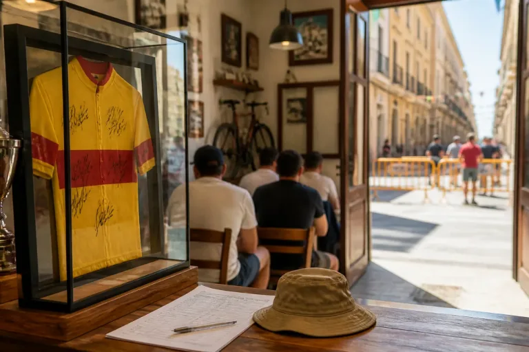 Tarragona: un maillot de Ben Healy convierte en punto de encuentro al café Olo