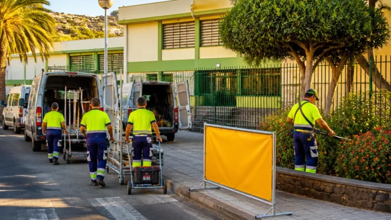 Telde pone en marcha un servicio integral para el mantenimiento de los 33 colegios públicos