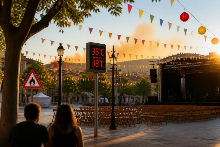 Terrassa afronta noches tórridas y riesgo extremo de incendio al cierre de la Festa Major