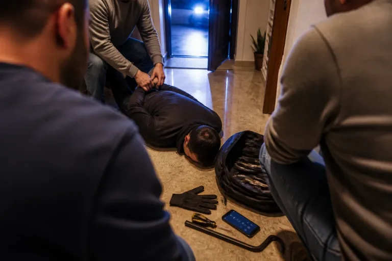 Terrassa: un vecino retiene a un ladrón de madrugada en el distrito 5 hasta la llegada policial