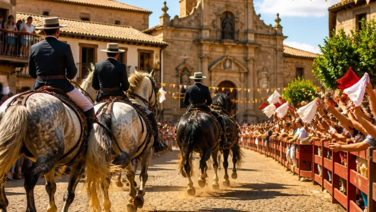 Toledo: El Carpio de Tajo recupera sus históricas carreras de caballos enjaezados