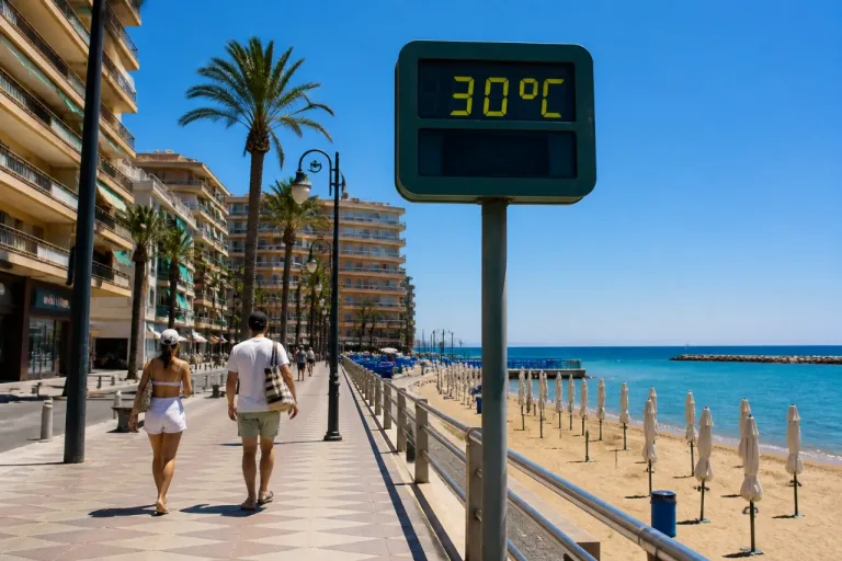 Torrevieja afronta un domingo con cielo despejado y máximas de 30 ºC