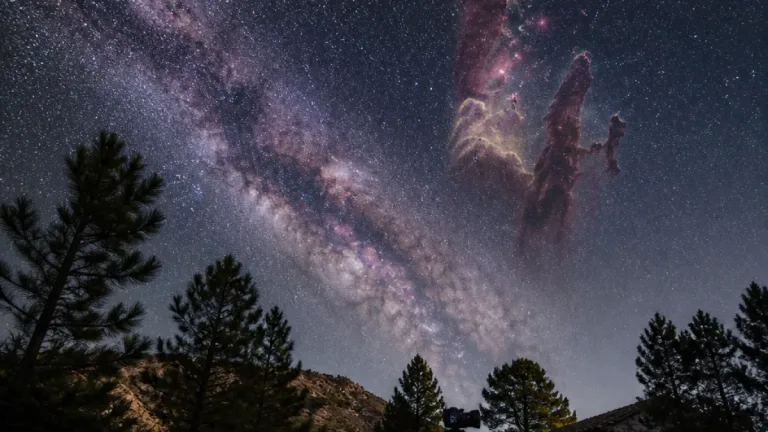 Un cielo gaditano que cautiva: captan los Pilares de la Creación desde Benamahoma