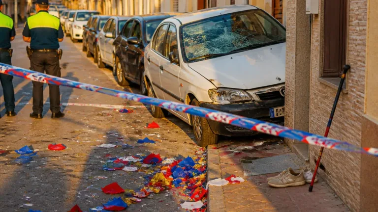 Un conductor ebrio mata a un hombre de 91 años al invadir la acera en Lorca tras la celebración del partido