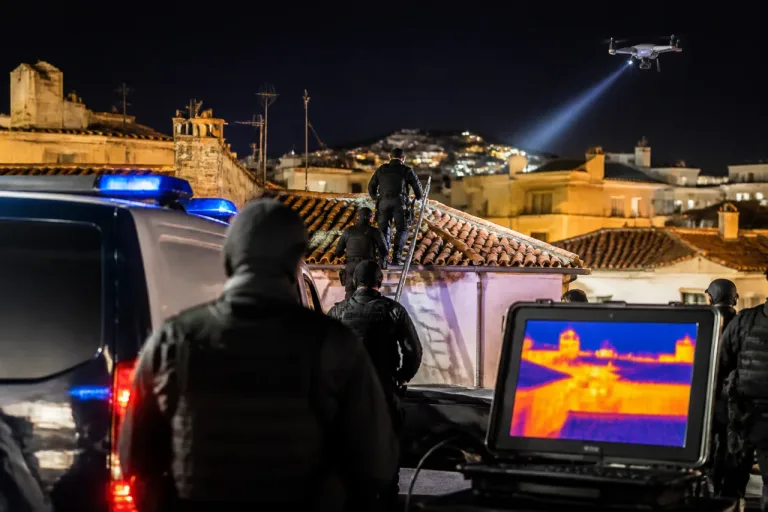 Un dron térmico ayuda a detener a once presuntos ladrones en Molina de Segura