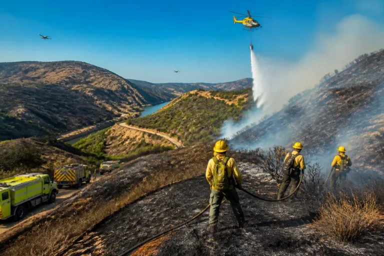 Un incendio en La Guardia devora unas 500 hectáreas y obliga a reforzar la extinción con medios aéreos