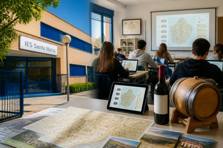 Un instituto de Ciudad Real diseña una app para rutas y bodegas que une aula y territorio