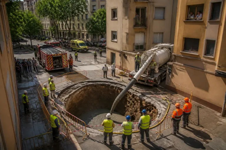 Un socavón en el Putxet obliga a desalojar edificios y deja a vecinos temporalmente fuera de sus casas en Barcelona