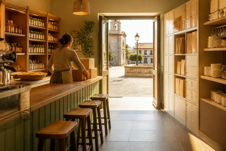 Un único local reúne bar, tienda y paquetería para sostener la vida en Villafranca del Campo