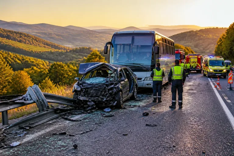 Una mujer muere en Valle de Mena tras el choque frontal entre un autobús y un turismo
