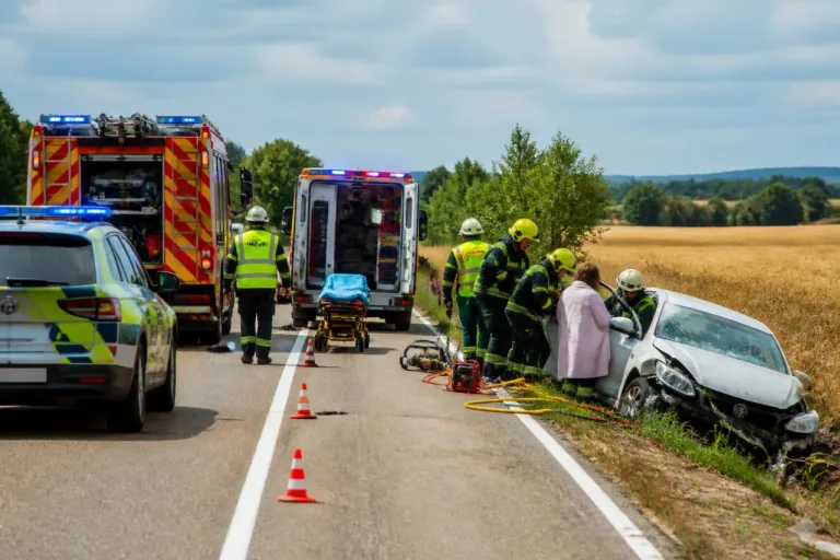 Una mujer queda atrapada y herida tras una salida de vía en la SO-160, en Retortillo de Soria