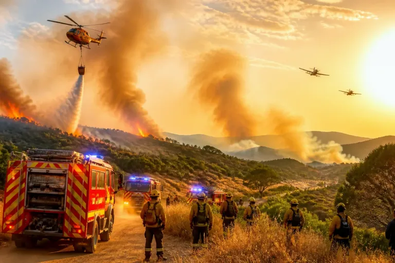Varios incendios simultáneos obligan a movilizar a bomberos y medios aéreos en la Comunitat Valenciana