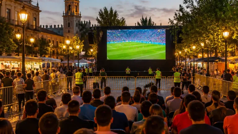 Varios municipios sevillanos instalarán pantallas gigantes para la semifinal España–Francia