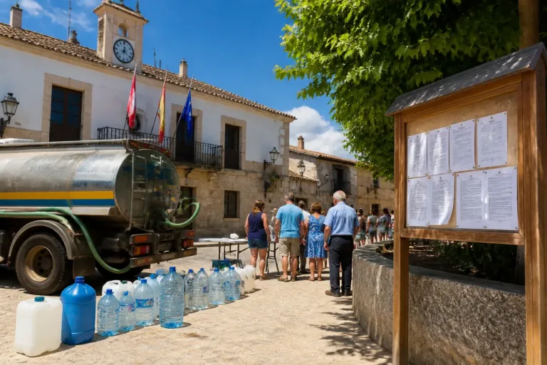 Vecinos de La Alamedilla denuncian más de un año de agua no apta y reparto insuficiente