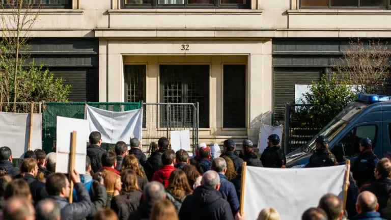 Vecinos de La Florida concentran a medio millar contra la instalación de pisos para menores en Oviedo