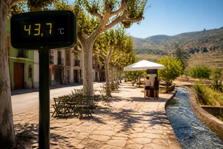 Vinebre registra 43,7 ºC y Tarragona encabeza las máximas más altas de Catalunya