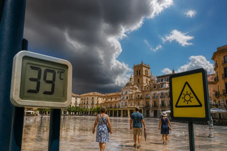 Zamora activa aviso por calor: temperaturas de hasta 39 °C y riesgo de tormentas