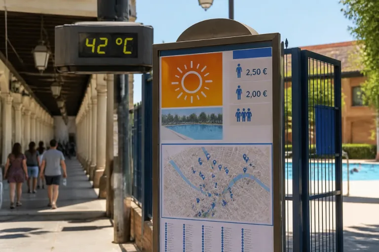 Zaragoza activa la alerta por calor extremo con refugios y piscinas a mitad de precio