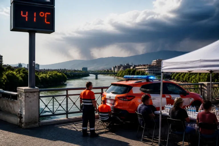 Zaragoza afronta calor extremo y riesgo de tormentas en la sierra: recomendaciones y zonas más afectadas
