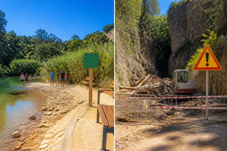Zonas de baño del interior valenciano: abiertas, en obras o cerradas tras la dana de 2024